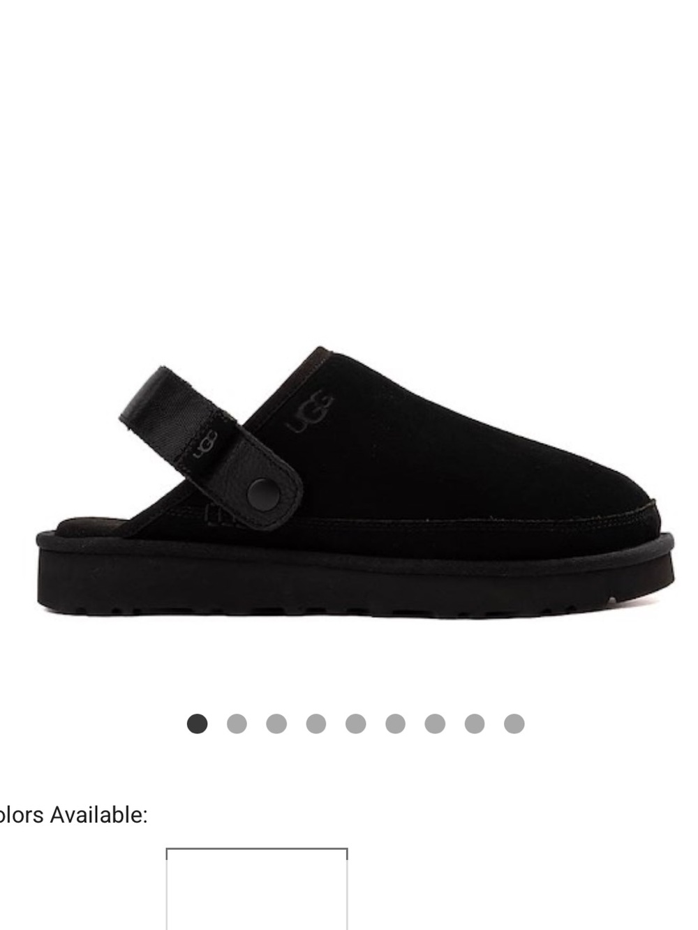 UGG Men Black Goldencoast Clog